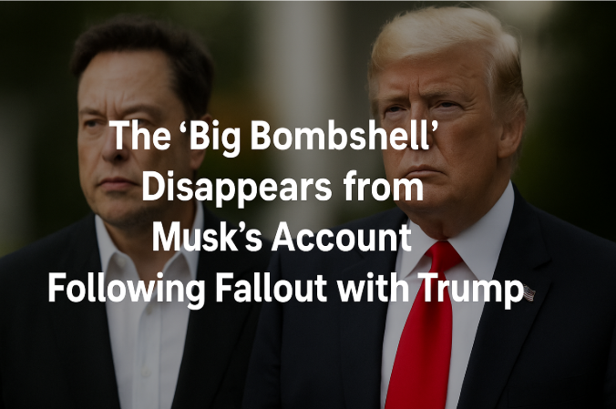 The 'Big Bombshell' Disappears from Musk's Account Following Fallout with Trump